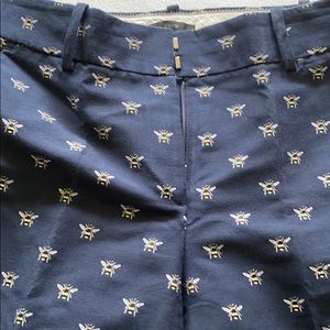 J Crew Navy Bee Pants size 4